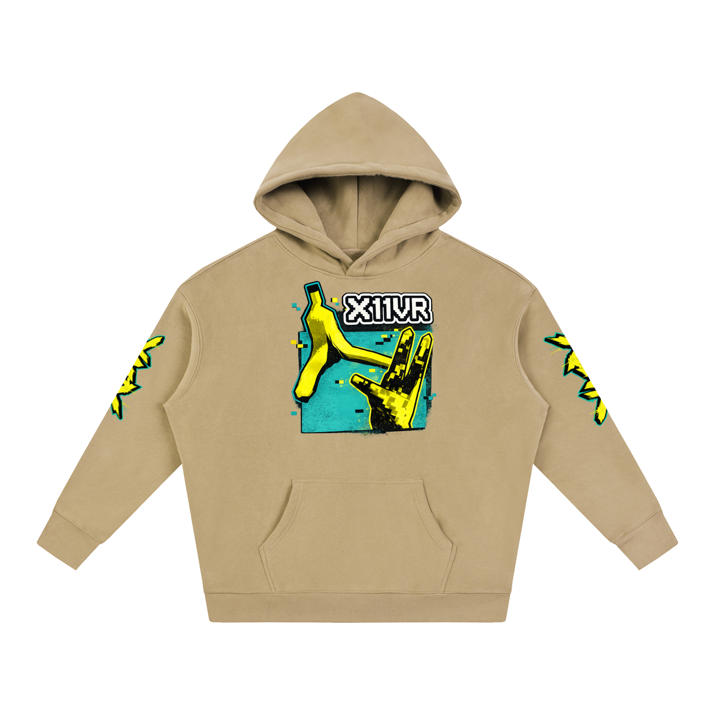X11VR, Decorated -Fleeced Hoodie