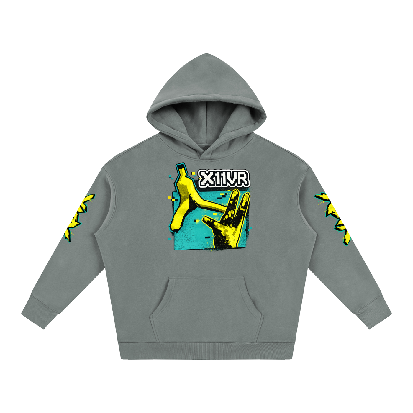 X11VR, Decorated -Fleeced Hoodie