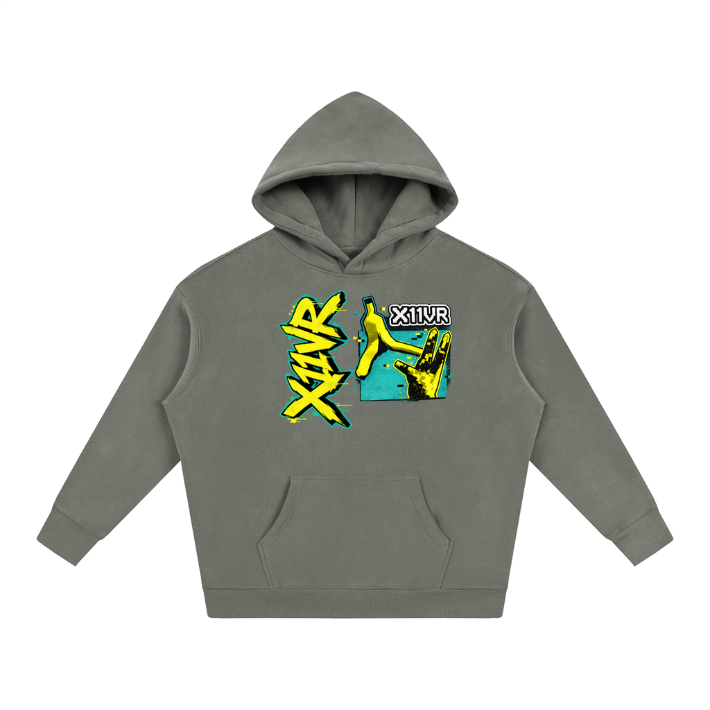 X11VR, Oversize Fleeced Hoodie