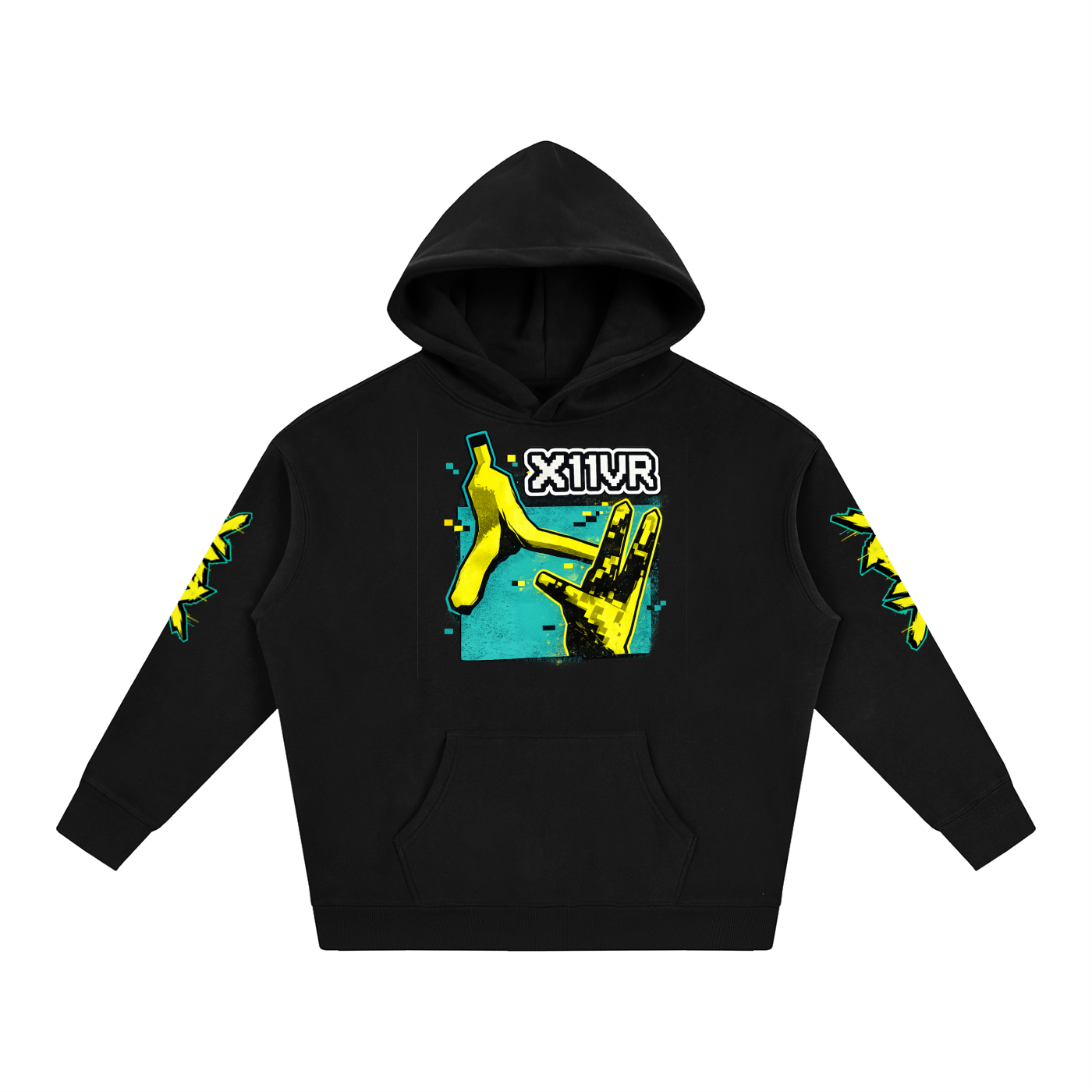 X11VR, Decorated -Fleeced Hoodie