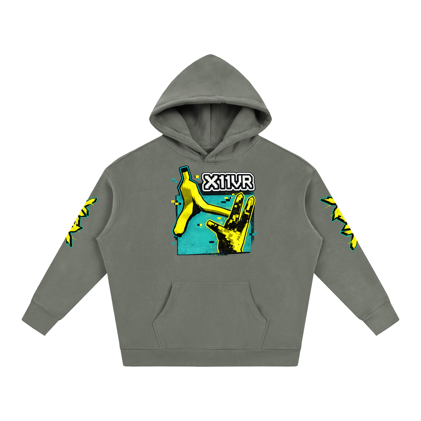 X11VR, Decorated -Fleeced Hoodie